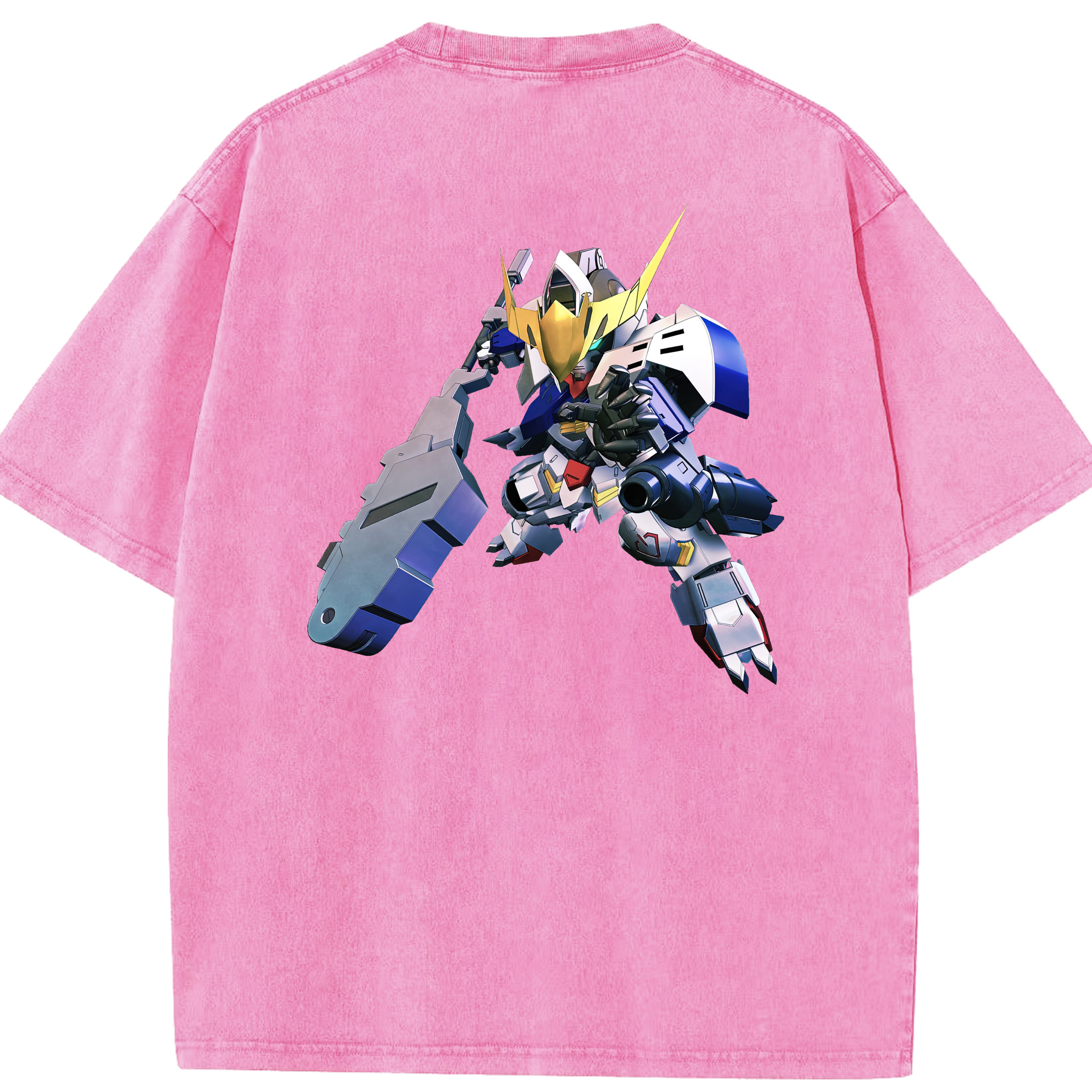 （画像用） 機動戦士ガンダム Mobile Suit Gundam 綿100% ヴィンテージ風 半袖Tシャツ（背面プリント）